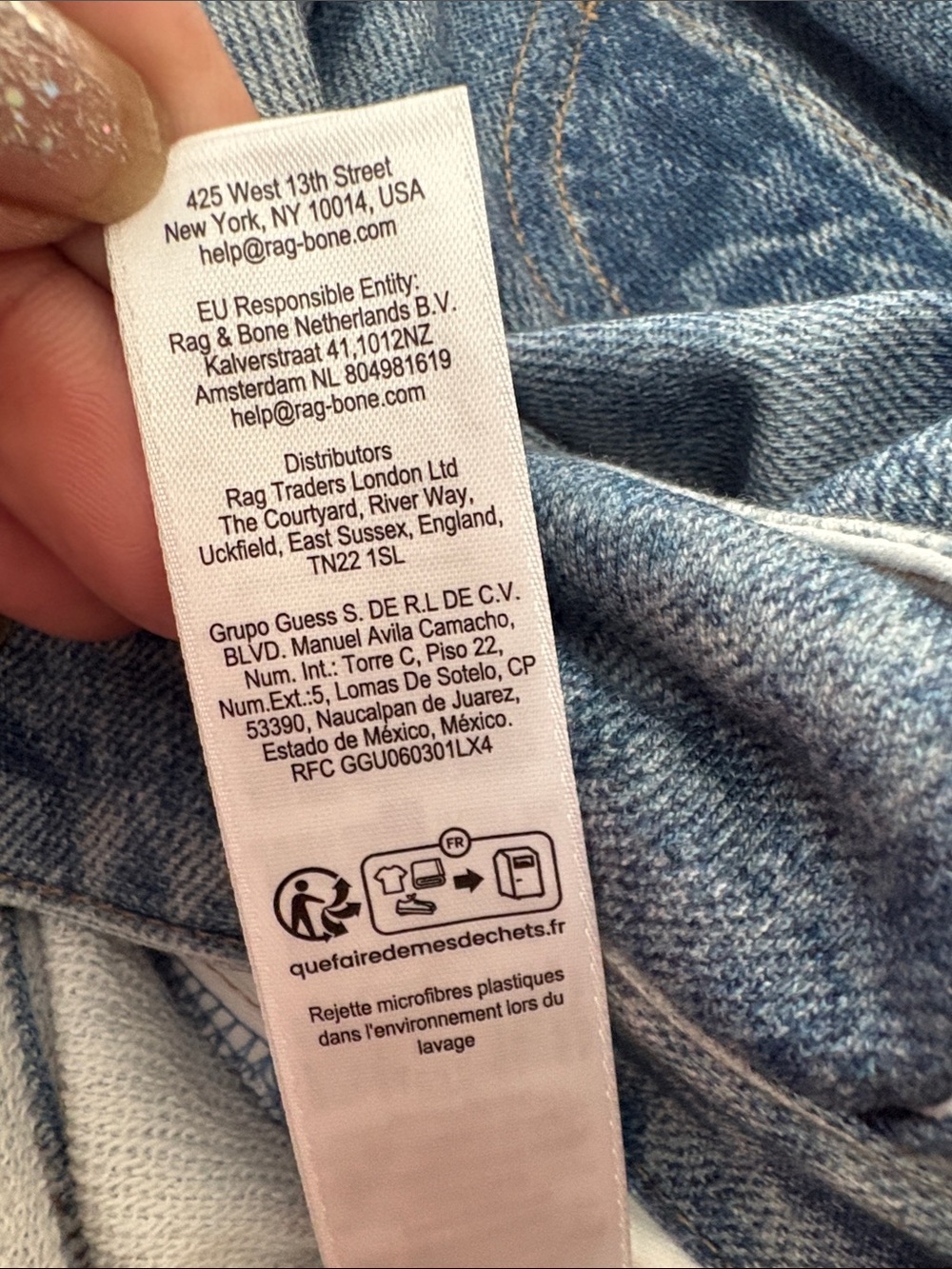 rag & bone Miramar Railey Light Blue Wide-Leg Jeans 29 - Picture 13 of 15